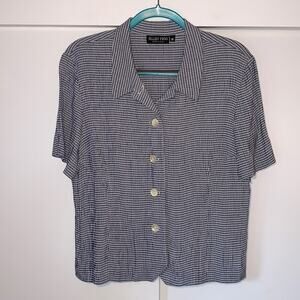Vintage Ellen Figg button‎ down blouse